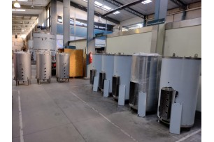 Termotanques de 500 litros de alta recuperación para la empresa Rucapanel