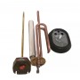 RESISTENCIA TERMOTANQUE A PRESION LONGVIE 1500W C/BRIDA + ANODO + TERMOSTATO